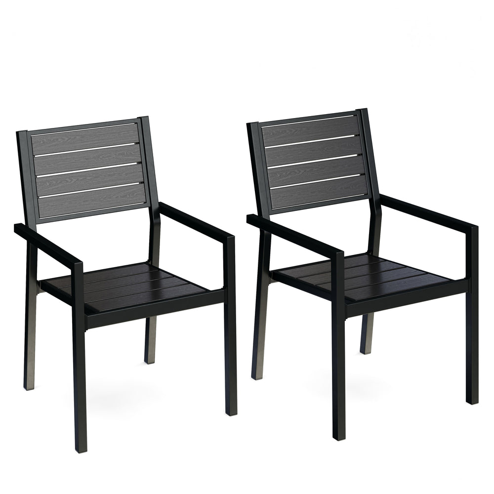 Sedia Polywood, set da 2, nera