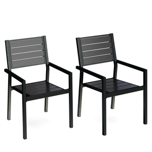 Stuhl Polywood 2er Set schwarz