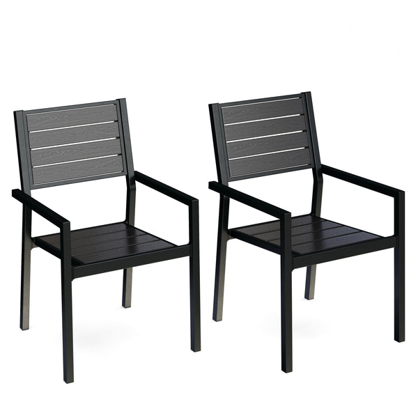 Stuhl Polywood 2er Set schwarz