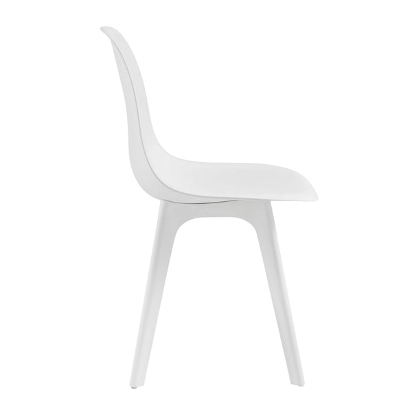 Esszimmerstuhl Brevik 4er Set 83x54x48 cm Weiss