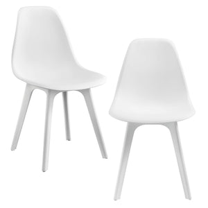 Esszimmerstuhl Brevik 2er Set 83x54x48 cm Weiss