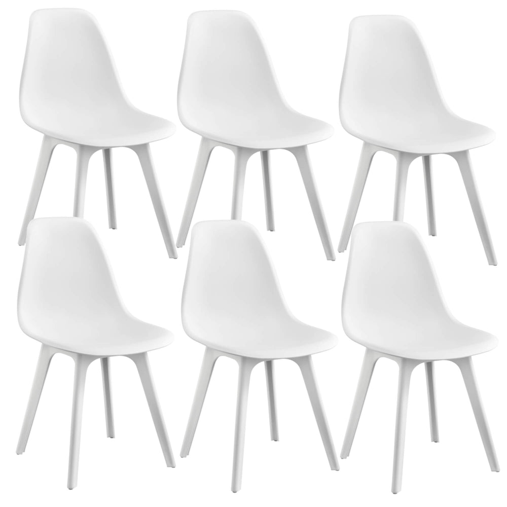 Esszimmerstuhl Brevik 6er Set 83x54x48 cm Weiss