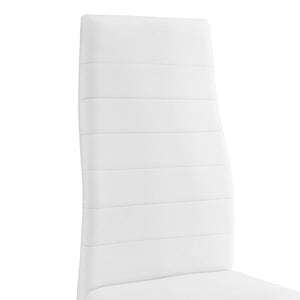 Esszimmerstuhl Lidköping 6er Set Weiss Kunstleder