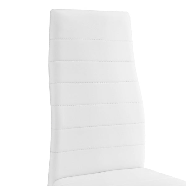 Esszimmerstuhl Lidköping 6er Set Weiss Kunstleder