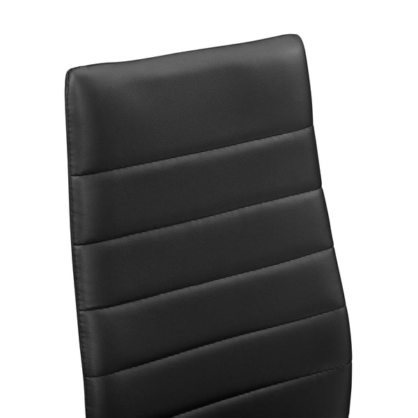Esszimmerstuhl Lidköping 2er Set Schwarz Kunstleder