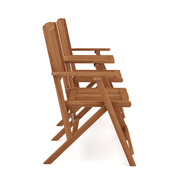 Stuhlset mit Tisch Holz SALEMA
