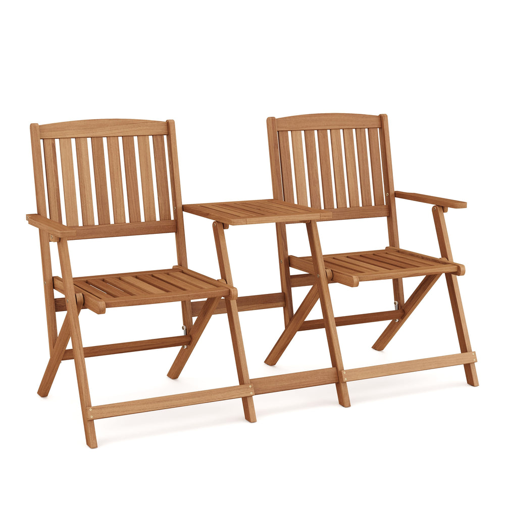Set di sedie con tavolo, legno, SALEMA