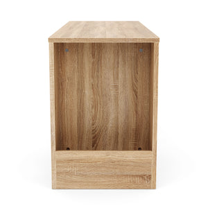 TV Möbel EVELOR 106 - 160 x 35 x 50 cm braun/weiss