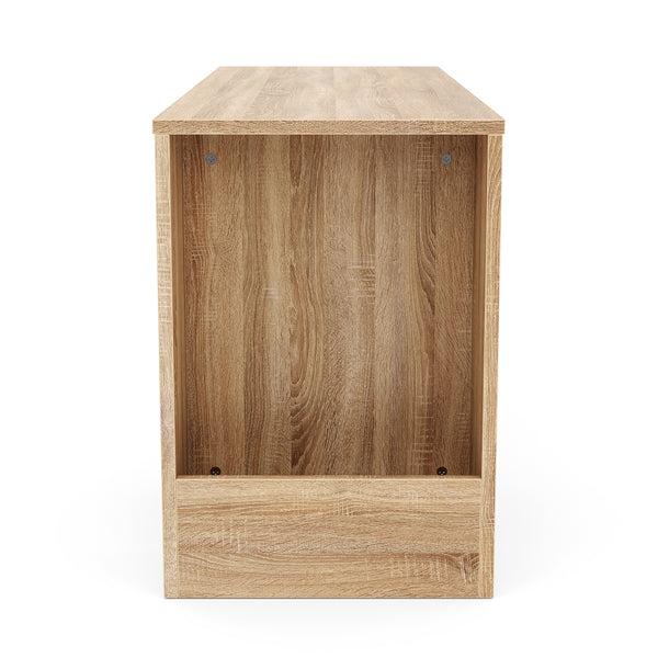 TV Möbel EVELOR 106 - 160 x 35 x 50 cm braun/weiss