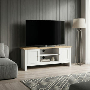 TV Möbel ARLES 128 x 39 x 49 cm weiss