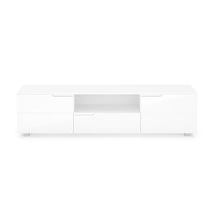 TV Möbel AVILA 165 x 43 cm Hochglanz weiss
