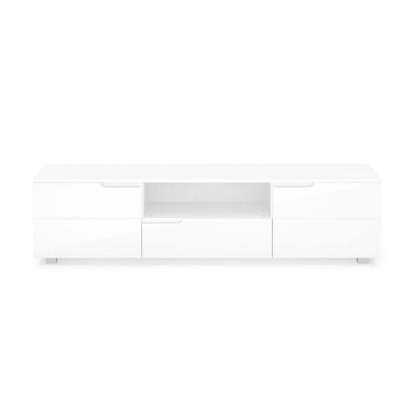 TV Möbel AVILA 165 x 43 cm Hochglanz weiss
