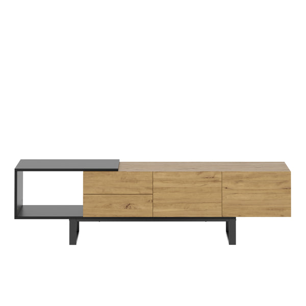 TV Möbel BRUNFORGE 160 x 39 x 44 braun/schwarz