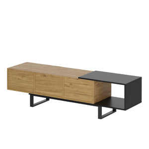 TV Möbel BRUNFORGE 160 x 39 x 44 braun/schwarz