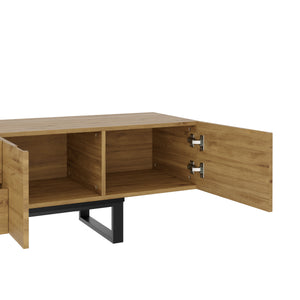 TV Möbel BRUNFORGE 160 x 39 x 44 braun/schwarz