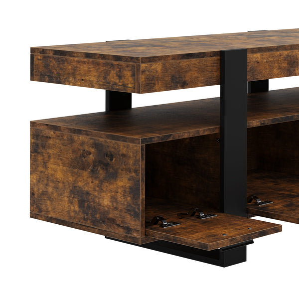 TV Möbel CHELSEA 116 x 40 x 50 cm braun/schwarz