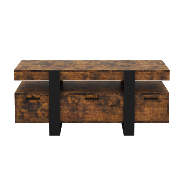 TV Möbel CHELSEA 116 x 40 x 50 cm braun/schwarz
