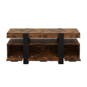 TV Möbel CHELSEA 116 x 40 x 50 cm braun/schwarz