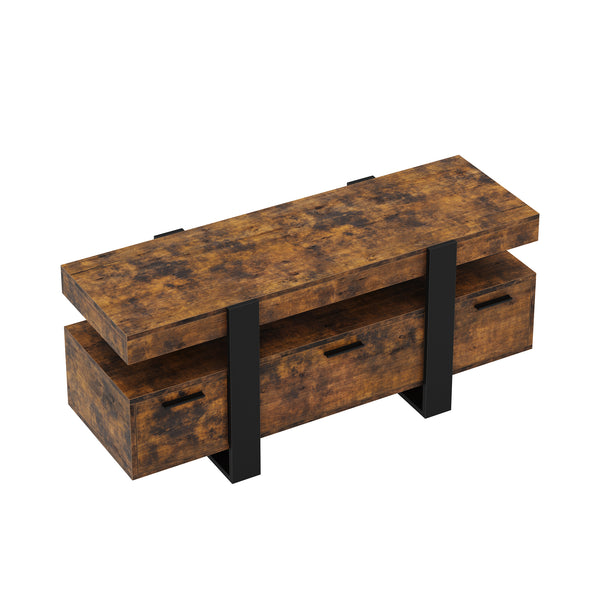 TV Möbel CHELSEA 116 x 40 x 50 cm braun/schwarz