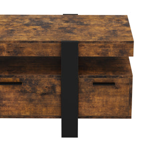 TV Möbel CHELSEA 116 x 40 x 50 cm braun/schwarz