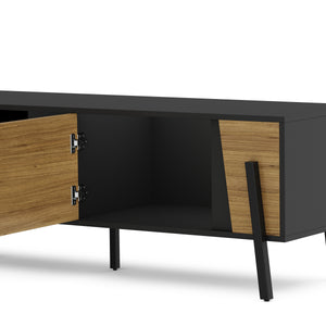 TV Möbel PROMINA 174 x 46 cm braun/schwarz