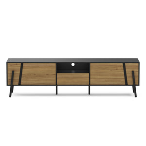 TV Möbel PROMINA 174 x 46 cm braun/schwarz