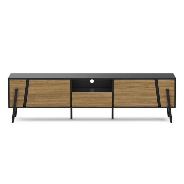 TV Möbel PROMINA 174 x 46 cm braun/schwarz