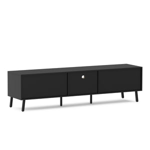 TV Möbel PROMINA 174 x 46 cm braun/schwarz