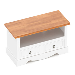 TV Möbel JOSE 99 x 44 x 54 cm weiss/natur
