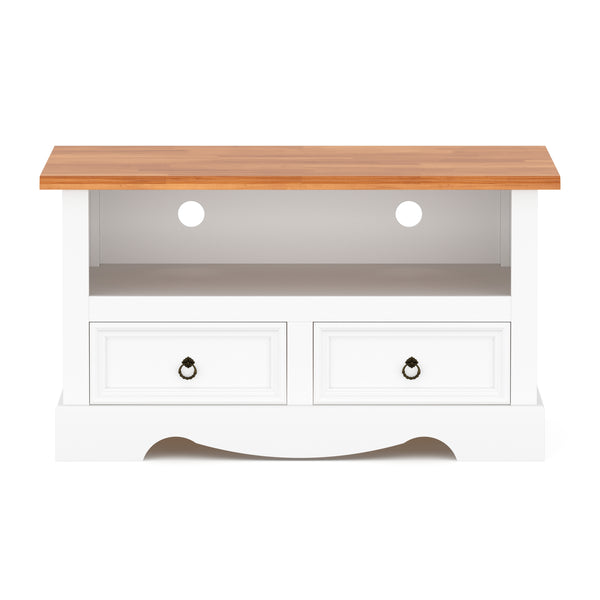 TV Möbel JOSE 99 x 44 x 54 cm weiss/natur