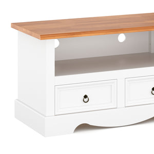TV Möbel JOSE 99 x 44 x 54 cm weiss/natur