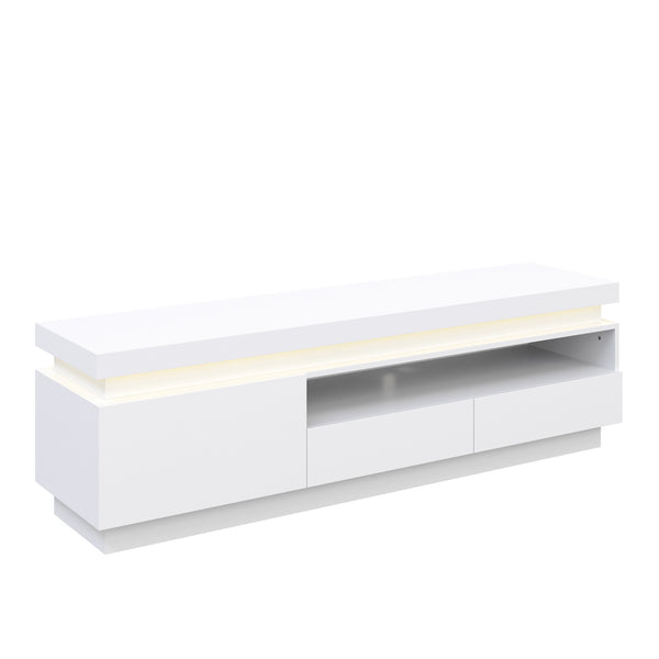 TV Möbel LED CELIO weiss