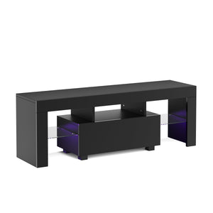 TV Möbel LED IRMA 130 x 35 x 45 cm schwarz