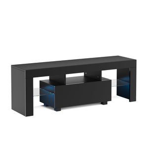 TV Möbel LED IRMA 130 x 35 x 45 cm schwarz