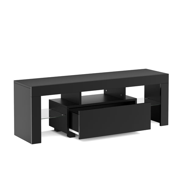 TV Möbel LED IRMA 130 x 35 x 45 cm schwarz