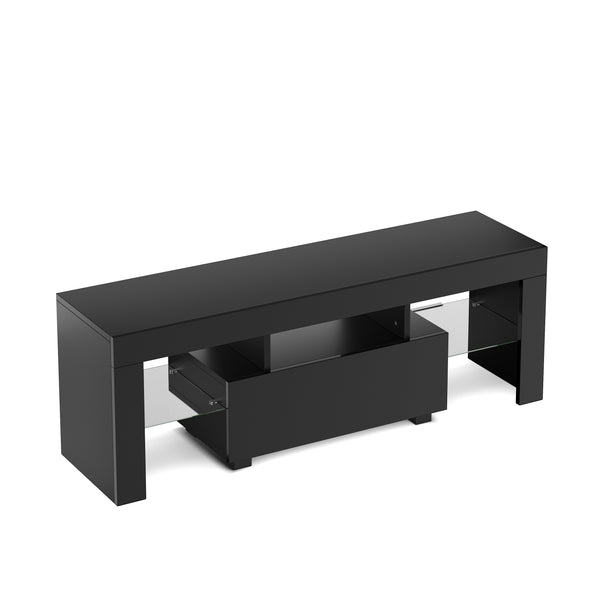 TV Möbel LED IRMA 130 x 35 x 45 cm schwarz