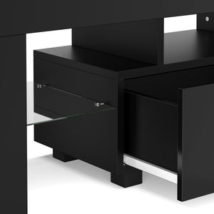 TV Möbel LED IRMA 130 x 35 x 45 cm schwarz