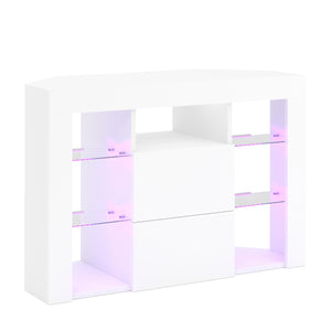 TV Möbel LED ZENA 100 x 40 x 68 cm weiss