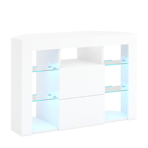 TV Möbel LED ZENA 100 x 40 x 68 cm weiss