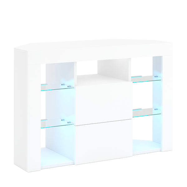 TV Möbel LED ZENA 100 x 40 x 68 cm weiss