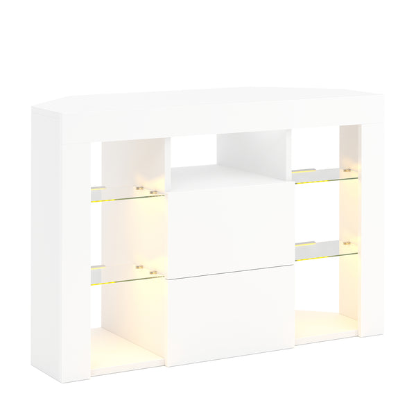 TV Möbel LED ZENA 100 x 40 x 68 cm weiss
