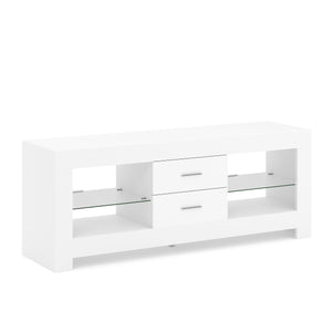 TV Möbel LED ZOYA 130 x 35 x 50 cm weiss