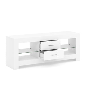 TV Möbel LED ZOYA 130 x 35 x 50 cm weiss