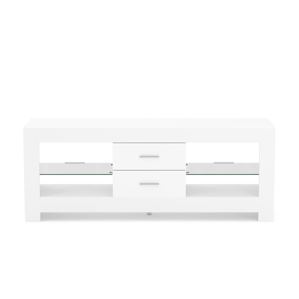 TV Möbel LED ZOYA 130 x 35 x 50 cm weiss