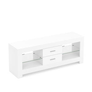 TV Möbel LED ZOYA 130 x 35 x 50 cm weiss