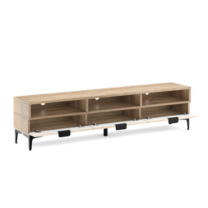 TV Möbel MILES 160 x 32 x 40 cm braun/schwarz