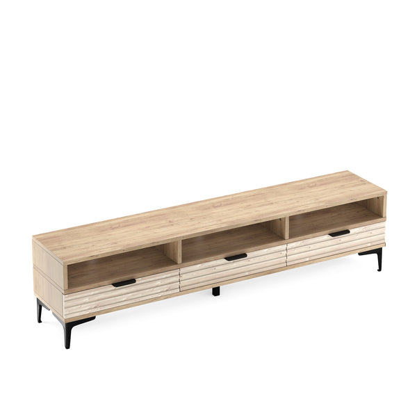 TV Möbel MILES 160 x 32 x 40 cm braun/schwarz