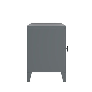 TV Möbel Metall FIORA 120 x 58 cm grau
