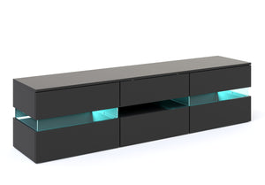TV Möbel LED PALA schwarz