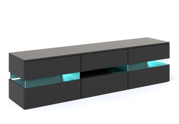 TV Möbel LED PALA schwarz